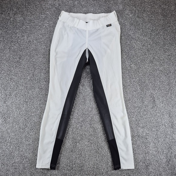 Kerrits GripTek Full-Seat Breeches Women's Large White Equestrian Riding Pants - Picture 3 of 10
